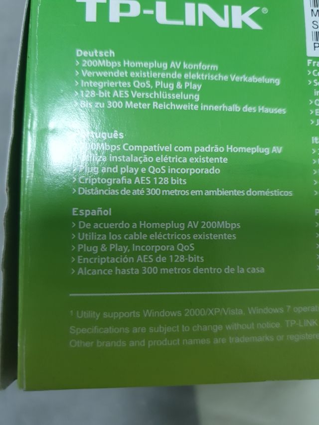 Powerline TP-link 200 Mbps