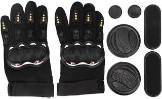 Longboard, Protecciones y guantes de descenso