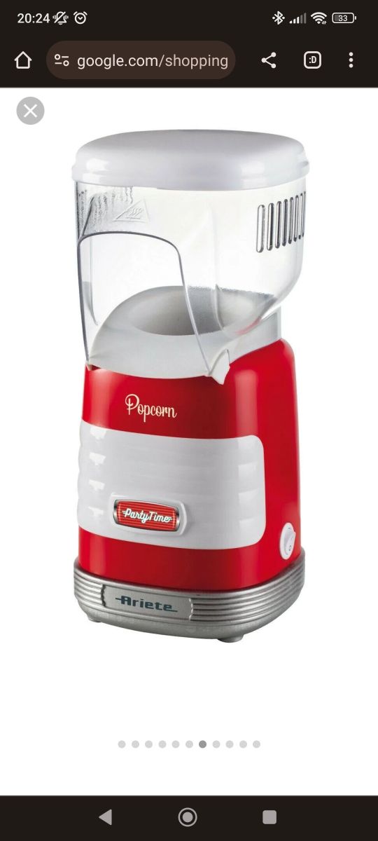 Macchina per popcorn ariete.