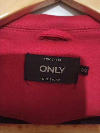 Chaqueta cuero sintético mujer 