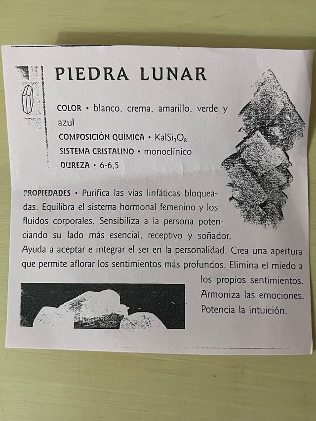 Colgante piedra luna plata
