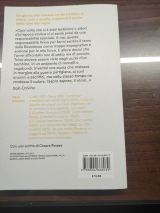 Il sentiero dei nidi di ragno Calvino