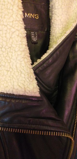 Mango chaqueta piel t.M
