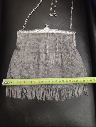 BOLSO PLATA NOVIA AÑOS 20
