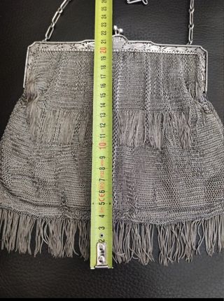 BOLSO PLATA NOVIA AÑOS 20