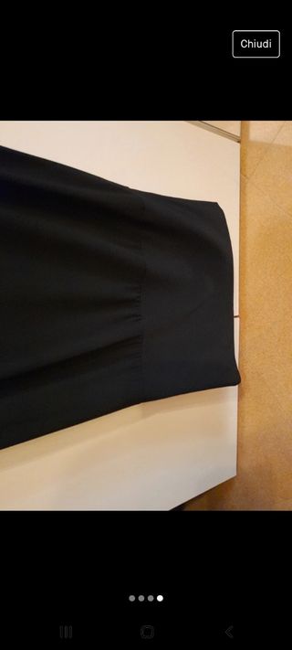 Vestito viscosa e dettagli similpelle