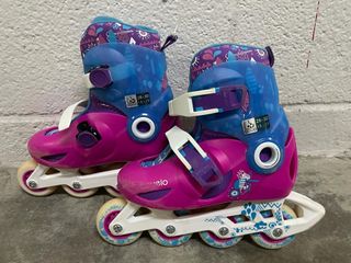 Patines linea con casco y protecciones