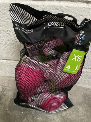 Patines linea con casco y protecciones