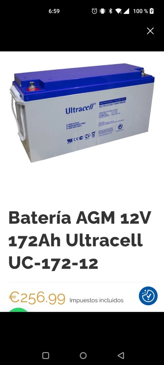 Batería Camper, caravana, autocaravana 