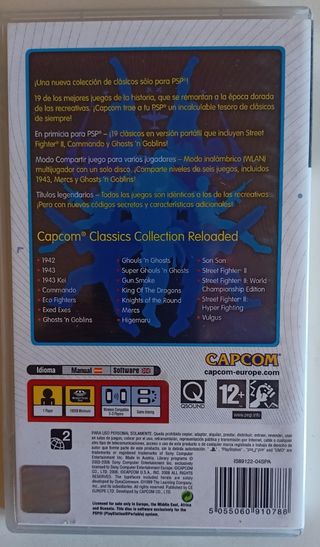Videojuego PSP Capcom Classic Colection Reloaded