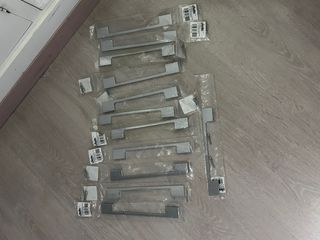 12 tiradores mueble cromo 22 cm