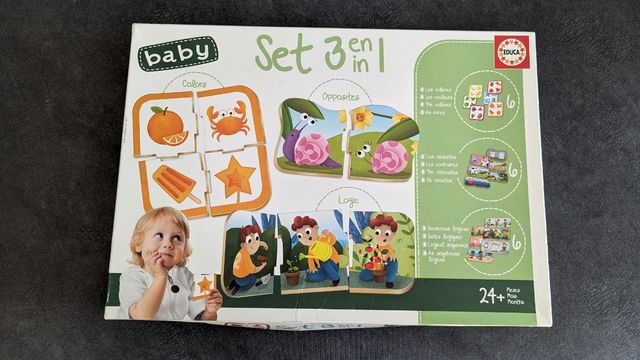 Puzzle set 3 en 1 . 24 meses. Educa