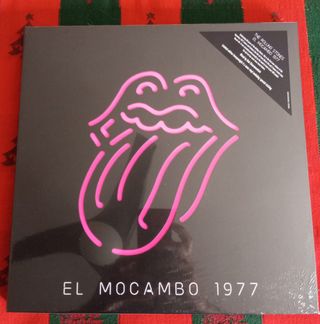 VINILO BOX ROLLING STONES MOCAMBO 1977 NEON