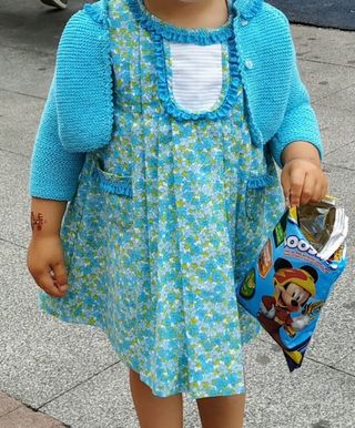 Vestido y chaqueta a juego talla 2, hecho a mano