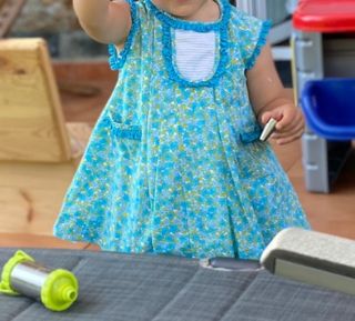 Vestido y chaqueta a juego talla 2, hecho a mano