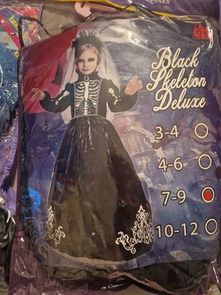 Disfraz niña talla 7 a 9 sños