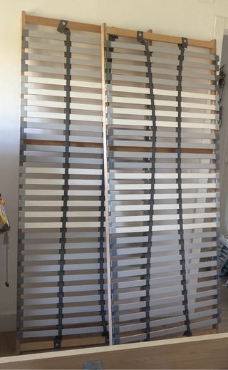 cama con cajones y somier 160 Malm Ikea Roble