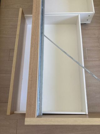 cama con cajones y somier 160 Malm Ikea Roble