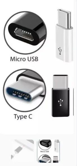 Adaptador para cargador móvil de MicroUSB a tipo C
