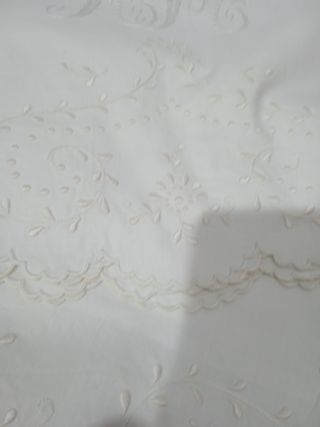 juego de sabanas antiguas bordadas