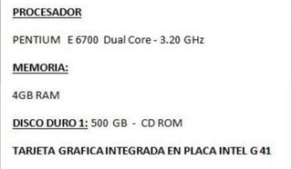 Ordenador  con Monitor