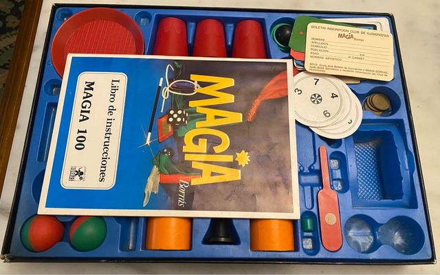 juego de magia borras antiguo