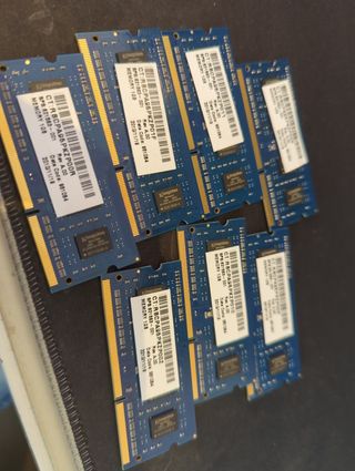 Lote memorias DDR2 SODIMM 1GB Kingston 