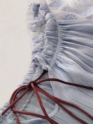 Blusón azul talla única