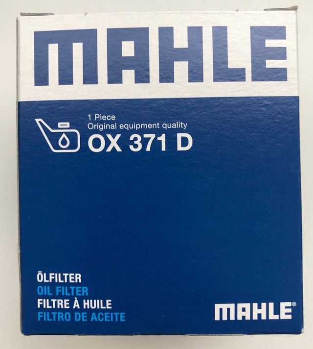 Filtro de aceite MAHLE OX 371D
