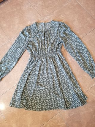 Vestido nuevo flores verde agua