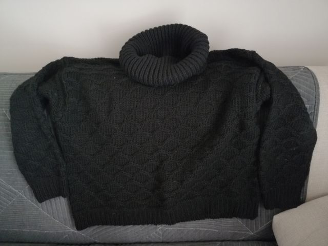 Maglia dolcevita nera donna