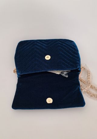 Bolso de ante azul
