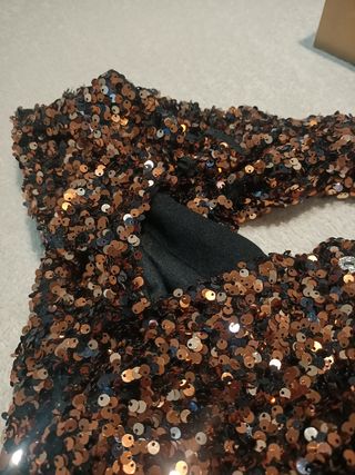 Conjunto falda top fiesta lentejuela