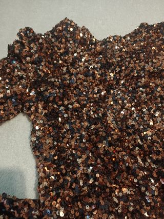 Conjunto falda top fiesta lentejuela