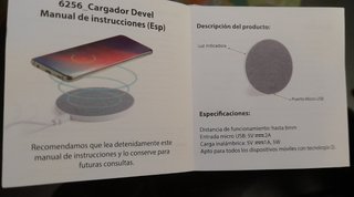 Cargador móvil inalambrico