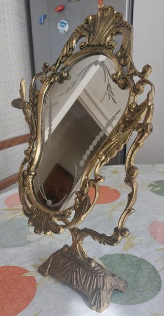 Espejo abatible bronce