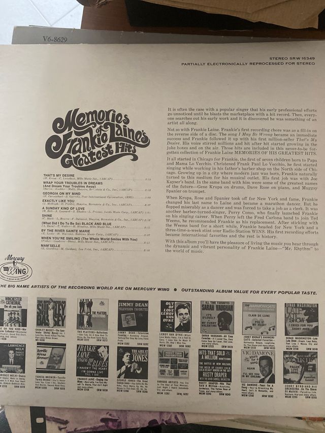 frankie laine’s greatest hits vinile 33 giri