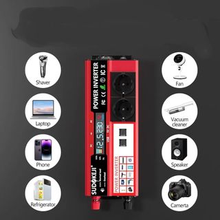 ⚡🟩Inversor De Onda Modificada Para El Coche 12v 