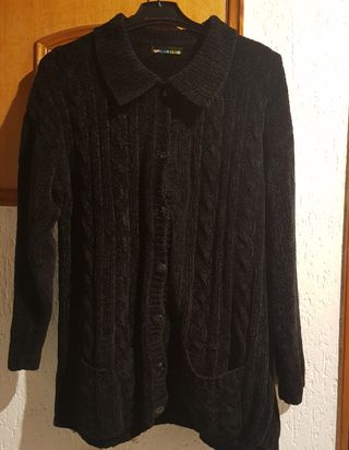 casaco malha preto