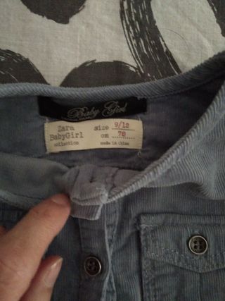 Vestido zara baby 9-12 meses