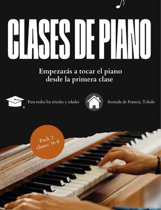 Clases particulares de piano – Toledo