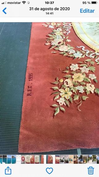alfombra 5x3,6 metros real fabrica de tapices