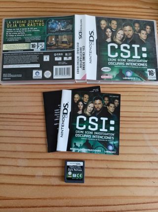 CSI Oscuras intenciones Nintendo DS