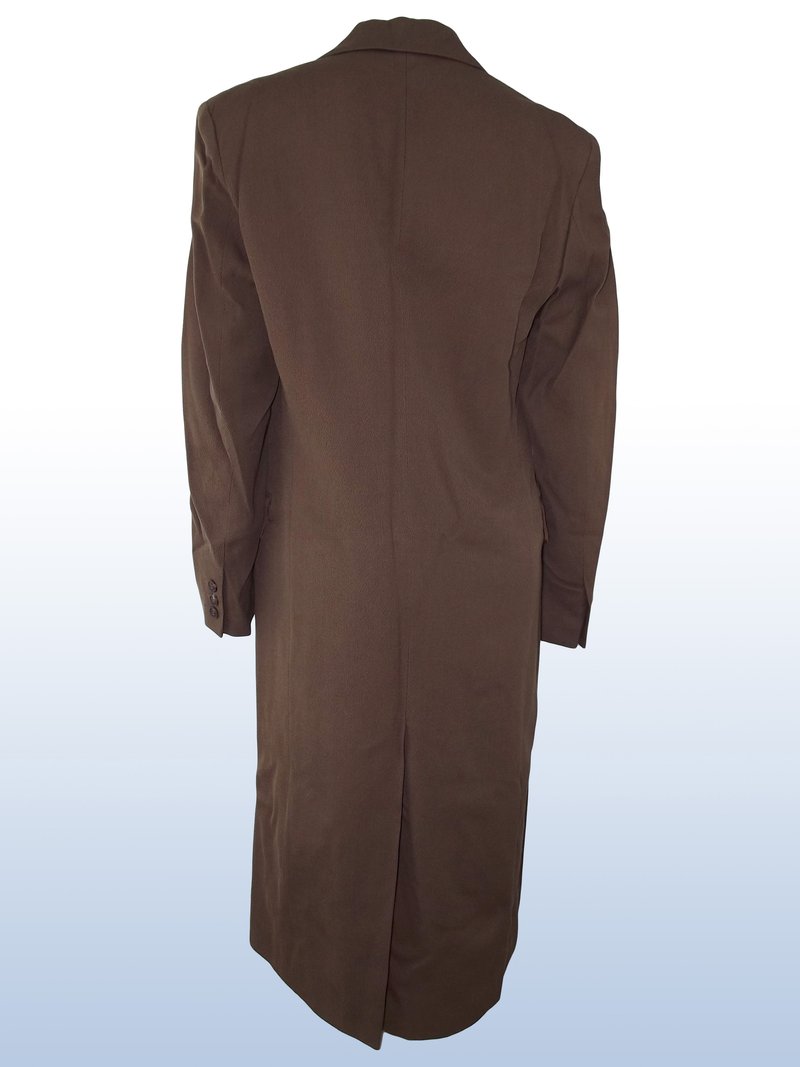 New York Industrie Donna Cappotto Marrone Made Ita image 2