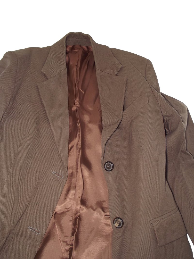 New York Industrie Donna Cappotto Marrone Made Ita image 3