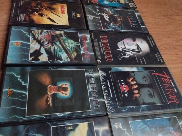 Lote películas terror vhs