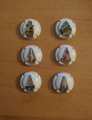 6 placas Barnils - Gaudí chimeneas