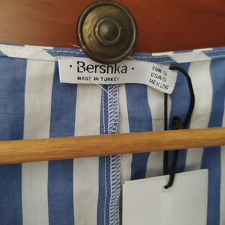 Camisa corta de rayas berska