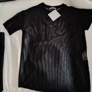 CAMISETA TRASPARENTE NEGRA