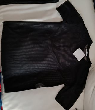 CAMISETA TRASPARENTE NEGRA